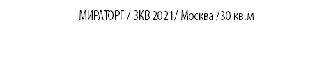 МИРАТОРГ / ЗКВ 2021/ Москва /30 кв.м 