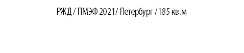 РЖД / ПМЭФ 2021/ Петербург /185 кв.м 